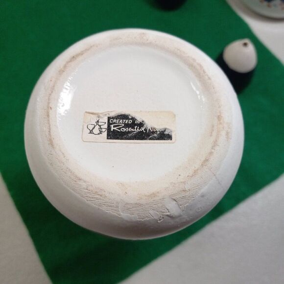 Vintage Rosenthal Netter Cobalt Blue Art Pottery Kitchen Ceramic Jar & Stoppers - Picture 7 of 9